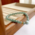 Natural jade bracelet blue water jade class A bracelet sterling silver maristone - Image 6