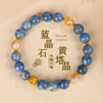 Natural Crystal Sapphire Yellow Tower Crystal Bracelet - Original Women's Design, Bestselling Bracelet - Image 3