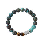 Silver 999 Six-Character Mantra Men's Vintage Tibetan Script Bracelet