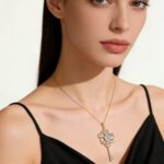 Chanel-Style Fresh Moissanite Key Pendant, 925 Sterling Silver Luxury Key Necklace for Women - Image 5