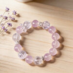 Pink Dream Starlight Bracelet - Natural Star Rose Quartz & Clear Crystal Bracelet for Love Attraction & Energy Purification - Image 6