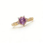 Self-Love S925 Silver Natural Fire-Cut Amethyst Ring - February Birthstone Jewelry
