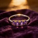 Natural Amethyst S925 Silver Band Ring - Calm Mind Spiritual Healing Jewelry for Women - Image 3