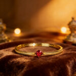 Bohemian Style Natural Garnet Bangle, 925 Silver Inlaid 6*6mm Garnet Bracelet - Image 3