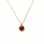 Vintage Luxury Fine Natural Garnet Necklace Daily Party