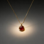 Vintage Luxury Fine Natural Garnet Necklace Daily Party - Image 4