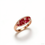 New Chinese Style & Western Glamour Pomegranate Bubble Red Corundum