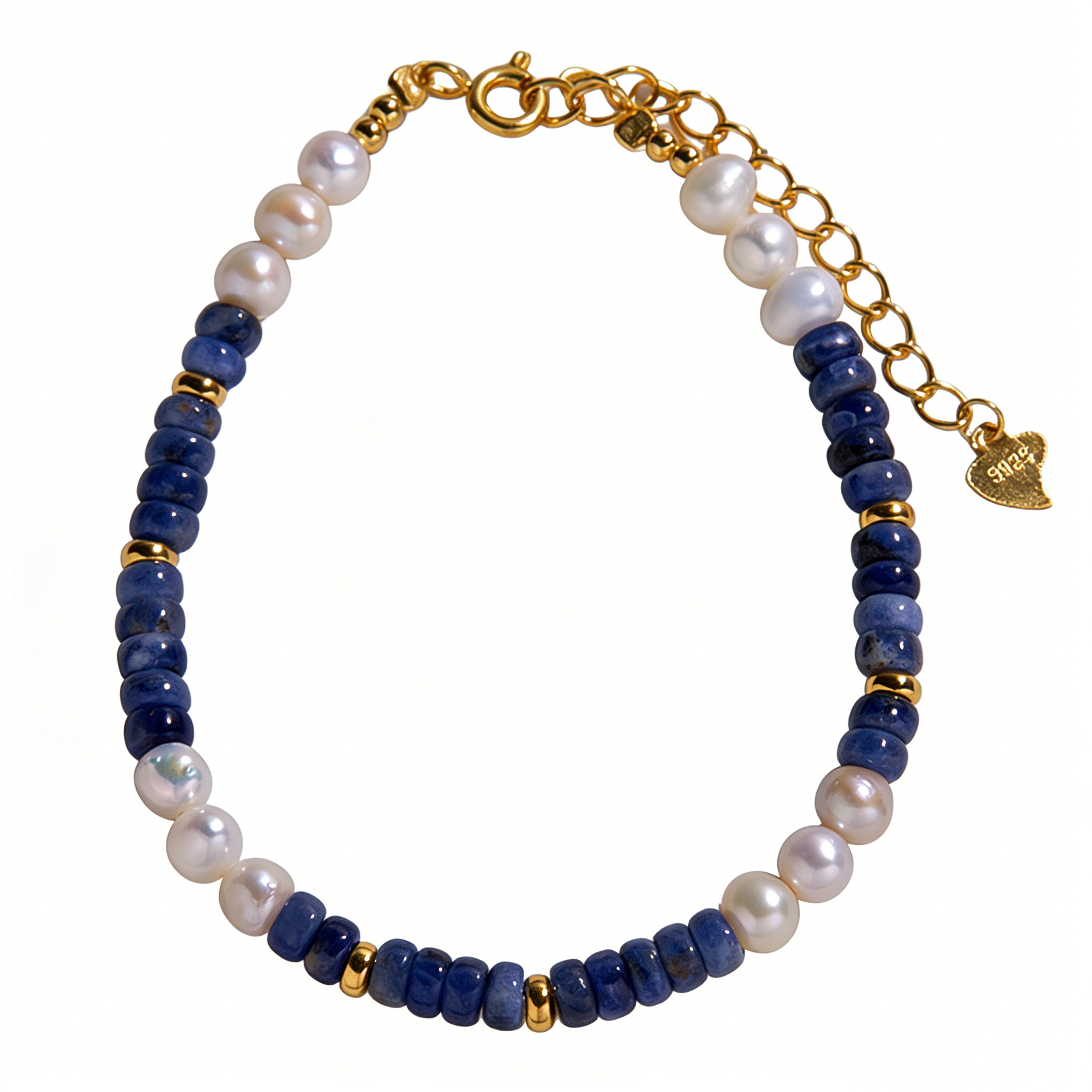 微信图片_2026-03-15_095521_869 Luxury Bohemian Natural Pearl Blue Pattern Jewelry Set - Necklace & Bracelet - Image 1