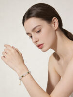 Bohemian Natural Hetian Jade White Crystal Beaded Bracelet Necklace - Image 2