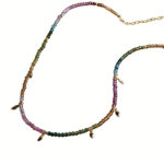 Handmade Colorful Natural Tourmaline Necklace & Bracelet - Bohemian Style - Image 4