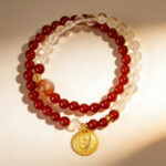 Bohemian Style Natural Red Agate Lemon Citrine Double-layer Bracelet - Image 3