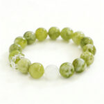 Minimalist Fresh Natural Serpentine Crystal Bracelet Grape Milk Cap Style