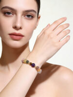 Bohemian Handmade Natural Multi-Gem Crystal Beaded Bracelet Healing Spiritual Boho Chic Women Gift - Image 2