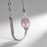 Elegant Luxury Madagascar Rose Quartz S925 Silver Bracelet Daily Party Wear For Women - Image 3