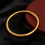 Vintage Engraved Gold Bangle Daily Wear - Image 3