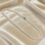 Luxury Pearl Necklace Daily Wear White Handcrafted Freshwater Pearl - Image 3