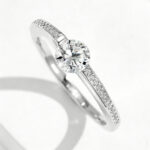 Light Luxury Suspended Single Diamond Smart Ring with Micro-Setting Craftsmanship - Image 5