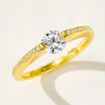 Light Luxury Suspended Single Diamond Smart Ring with Micro-Setting Craftsmanship - Image 4
