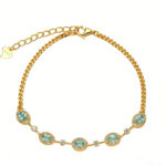 Luxury Elegant Fine Natural Garnet Apatite Amethyst Multi-Gem Bracelet For Daily Wear