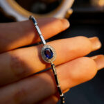 Fine Luxury Elegant Oval Natural Sapphire Bracelet for Daily & Party S925 Silver - Image 3