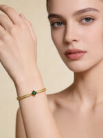 Healing Natural Diopside Gemstone Bracelet S925 Silver Setting - Image 2