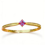 Boho Alexandrite Bracelet • S925 Silver Delicate Stacking Bangle