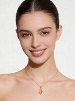 Minimalist Faceted Irregular Natural Citrine Necklace for Daily Wear - Image 2