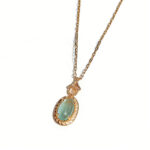 Natural Lake Blue Topaz High-End Necklace, Minimalist Luxury, 925 Sterling Silver - Image 4