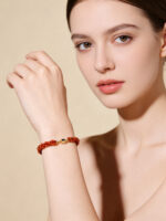Bohemian Style South Red Agate Twist Multi-Gem Fashion Bracelet - Image 2