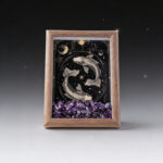 Natural Crystal Crushed Stone Twelve Constellations Photo Frame Wall Art Home Desktop Decor Ornament - Image 2