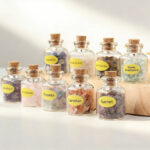 Natural crystal fragments, floating bottle, amethyst powder, crystal, clear crystal, magnetizer, wishing bottle, mineral marker, desktop ornament - Image 4