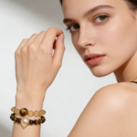 Sunlit Mountain Natural Citrine & Tiger's Eye Double-Layer Bracelet - Healing Energy Handmade Gemstone Jewelry for Wealth & Protection - Image 2